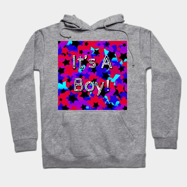 It's A Boy! Party Stars Hoodie by BlakCircleGirl